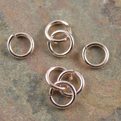 4.4mm 21ga Evergleam TarnResistant Rose Gold Plated Jumprings BASE