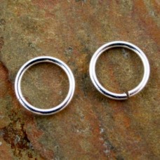 9mm (7mmID) 18ga Evergleam Tarn-Resistant Nickel Free Silver Plated Jumprings - Pack of 10