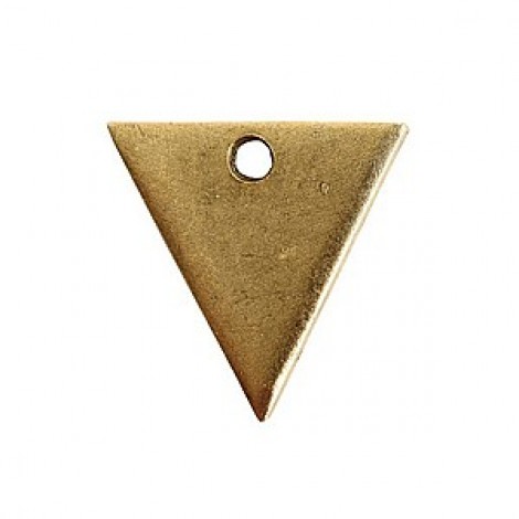 13.7mm Nunn Design Triangle Tag - Antique Gold