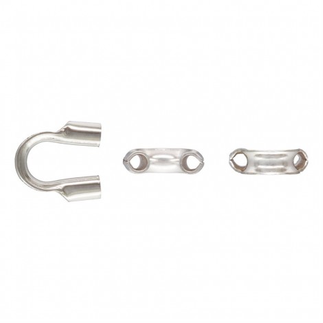 5mm .79mm .925 Sterling Silver Medium Wire Guardians - Pack of 10