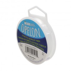 .23mm Beadsmith Opelon Stretch Jewellery Fibre - White - 25m