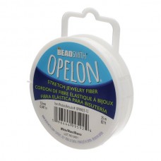 1.2mm Beadsmith Opelon Stretch Jewellery Fibre - White - 25m
