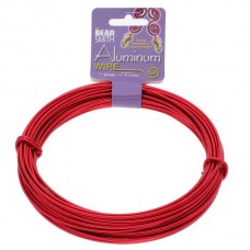12ga Decorative Aluminium Wire - Red - 12 metre spool