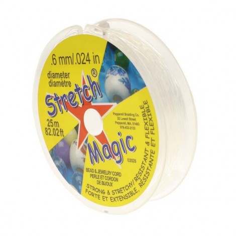 .6mm Stretchmagic Bead & Jewellery Cord - Clear - 25m .6mm Stretchmagic Bead & Jewellery Cord - Clear - 25m