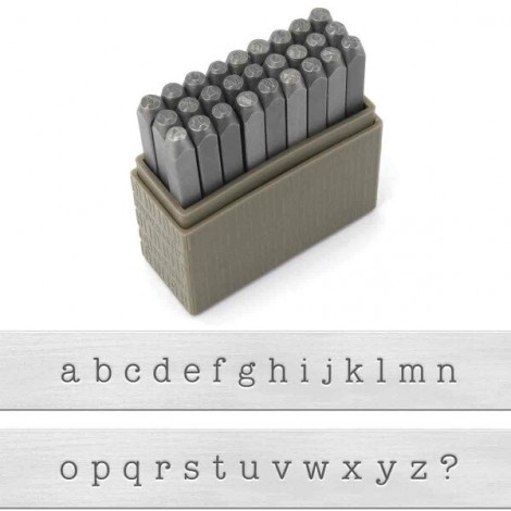 3mm ImpressArt Basic Typewriter Lowercase Stamps