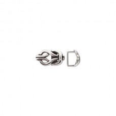 25x14mm Ant Silver Knot Spacer for Licorice Leather - Each