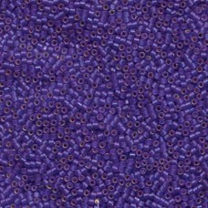 11/0 Delica Seed Beads - Semi-Matte Silverlined Cobalt - 100gm Bulk Pack