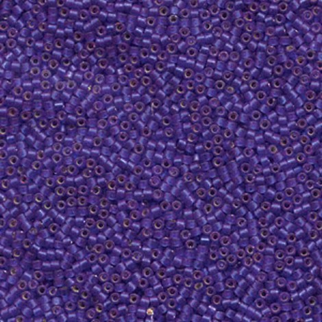 11/0 Delica Seed Beads - Semi-Matte Silverlined Cobalt - 100gm Bulk Pack 11/0 Delica Seed Beads - Semi-Matte Silverlined Cobalt - 100gm Bulk Pack