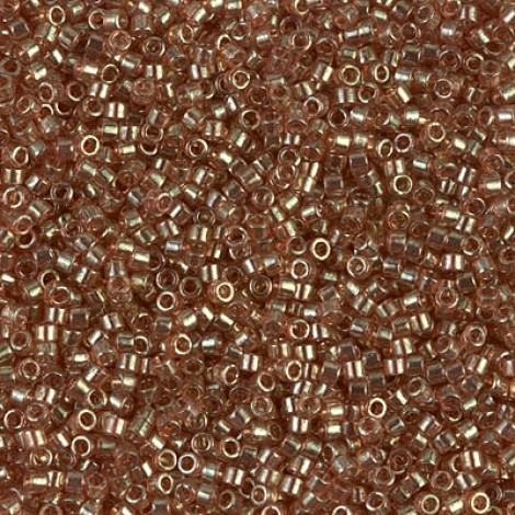 11/0 Delica Seed Beads - Gold Luster Rose - 7.2gm