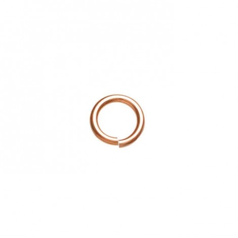 6.5mm (4.5mmID) 18ga Rose Gold Filled Open Jumprings - Pack of 2