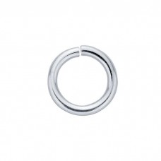 8.6mm (OD) 16ga Sterling Silver  Open Jumprings (6mm ID) - Pack of 2