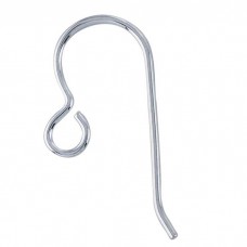 18mm Regular Loop 20ga .925 Sterling Silver Earwires - Per Pair