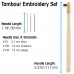 Beadsmith Tambour 3-Needle Set with Wooden Handle - Fine, Medium & Heavy (70, 100, 120) Beadsmith Tambour 3-Needle Set with Wooden Handle - Fine, Medium & Heavy (70, 100, 120)