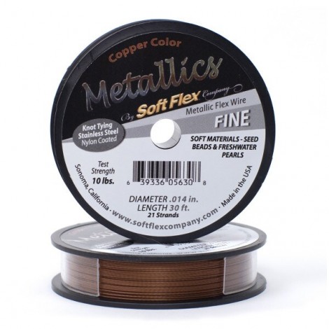 .014" 21st Soft Flex Copper Beading Wire - 30ft (9.1m