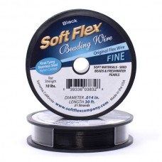 .014" Soft Flex Beading Wire - Black - 30ft (9.1m)