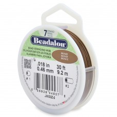 .018" 7 Strand Beadalon Bronze Beading Wire - 30ft (9.2m)