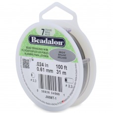 .024" 7 Strand Beadalon Beading Wire - Bright - 100ft (31m)