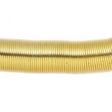 .5" (12.5mm) Toe Memory Wire - Gold Plated - 1oz (app 530 loops)