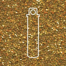 11/0 Delica Hex Cut Seed Beads - 24Kt Bright Gold - 7.2gm
