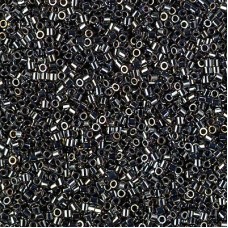 15/0 Delica Seed Beads - Metallic Steel Iris - 5gm