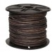 2mm Indian Leather Cord - Natural Distressed Dye Dark Brown - 2 metres