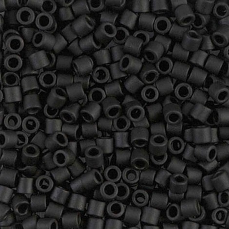 8/0 Miyuki Delicas - Matte Black - 6.8gm 8/0 Miyuki Delicas - Matte Black - 6.8gm