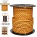 4mm Beadsmith Natural Bolo Woven Leather Cord - Per Metre