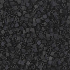 10/0 Miyuki Sharp Triangle Seed Beads - Matte Black - 10gm