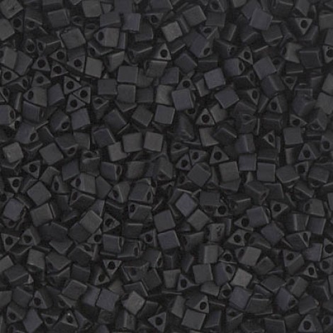 10/0 Miyuki Sharp Triangle Seed Beads - Matte Black - 10gm 10/0 Miyuki Sharp Triangle Seed Beads - Matte Black - 10gm