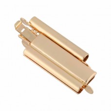 14x24mm Beadsmith Beadslide Smooth Plain Clasp - Gold Plated - each