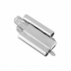 14x18mm Beadsmith Beadslide Smooth Plain Clasp - Silver Plated - each