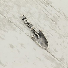 21mm Sterling Silver Plated Garden Trowel Charms - Pack of 4