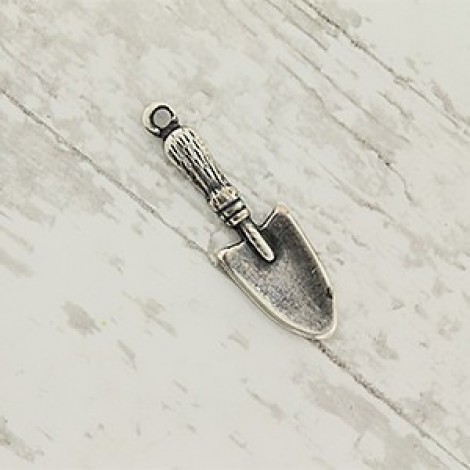 21mm Sterling Silver Plated Garden Trowel Charms - Pack of 4