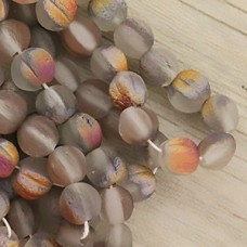 6mm Czech Melons - Matte Crys Sliperit Etched - Pack of 20