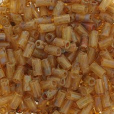 Toho 3mm (#1) Bugle Beads - Frosted Natural Picasso
