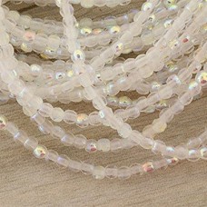 2mm Czech Round Beads - Crystal AB