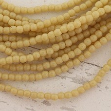2mm Czech Round Beads - Antique Beige - Pack of 100
