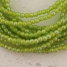 2mm Czech Glass Round Beads -Luster Iris Milky Dk Perido