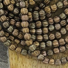 3mm Czech Melon Beads - Matte Metallic Leather - Pack of 100