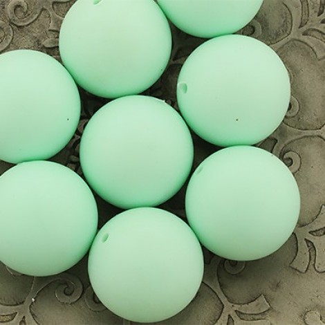 20mm Baby-Safe Silicone Round Beads - Seafoam