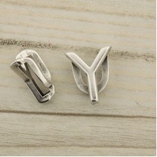 15x13mm Letter Slider for 10mm Flat Cord - Y - Each