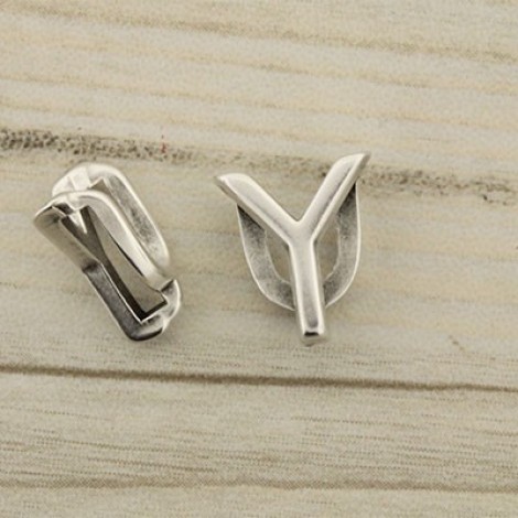 15x13mm Letter Slider for 10mm Flat Cord - Y