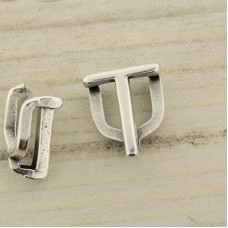 15x12mm Letter Slider for 10mm Flat Cord - T - Each