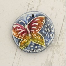 Humblebeads Over the Rainbow Butterfly Pendant - 30mm