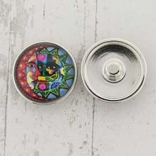 20mm Noosa Style Bright Moon-Sun Snap Chunks - Pack of 2