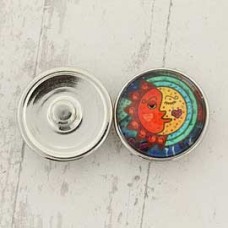 20mm Noosa Style Moon + Sun Snap Chunks - Pack of 2