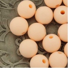 10mm Baby-Safe Silicone Round Beads - Baby Pink