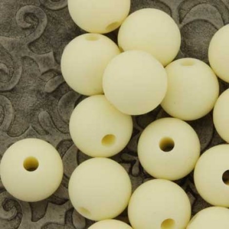 10mm Baby-Safe Silicone Round Beads - Beige