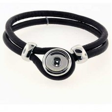 21cm Brown Leather Bracelet suits 12mm Noosa Snaps - Each