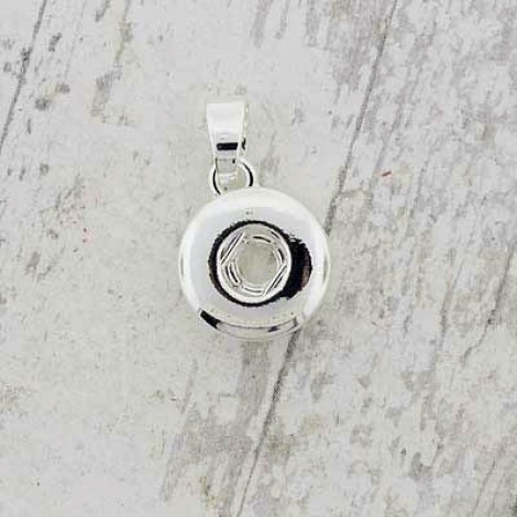 12mm Silver Plated Noosa Style Snap Pendant